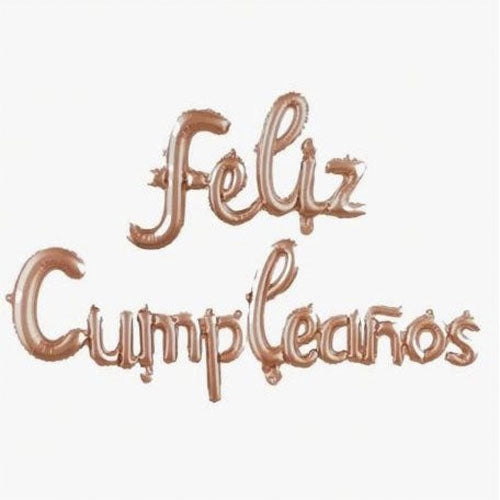 Globos Metalizado Con Frase Feliz Cumpleaños De 44 X 43 Cm
