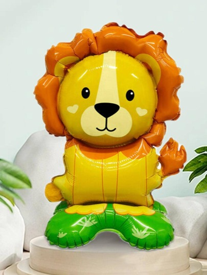 GLOBO METALIZADO 22 INCH LEON CON BASE