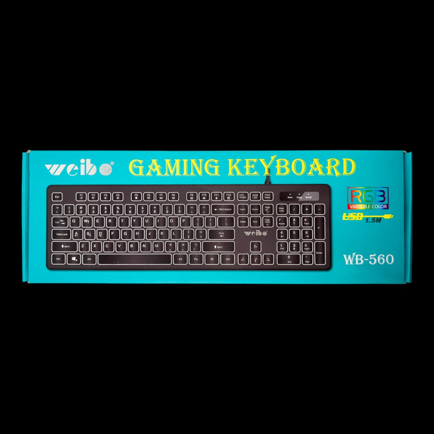 Teclado USB Alambrico Game Con Iluminasión Rgb Gaming