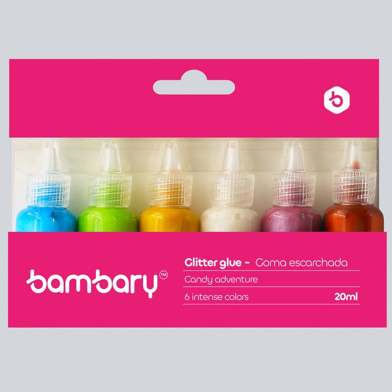 Kit De Goma Escarchada Perlado De 6 Unidades X 20 Ml C/u