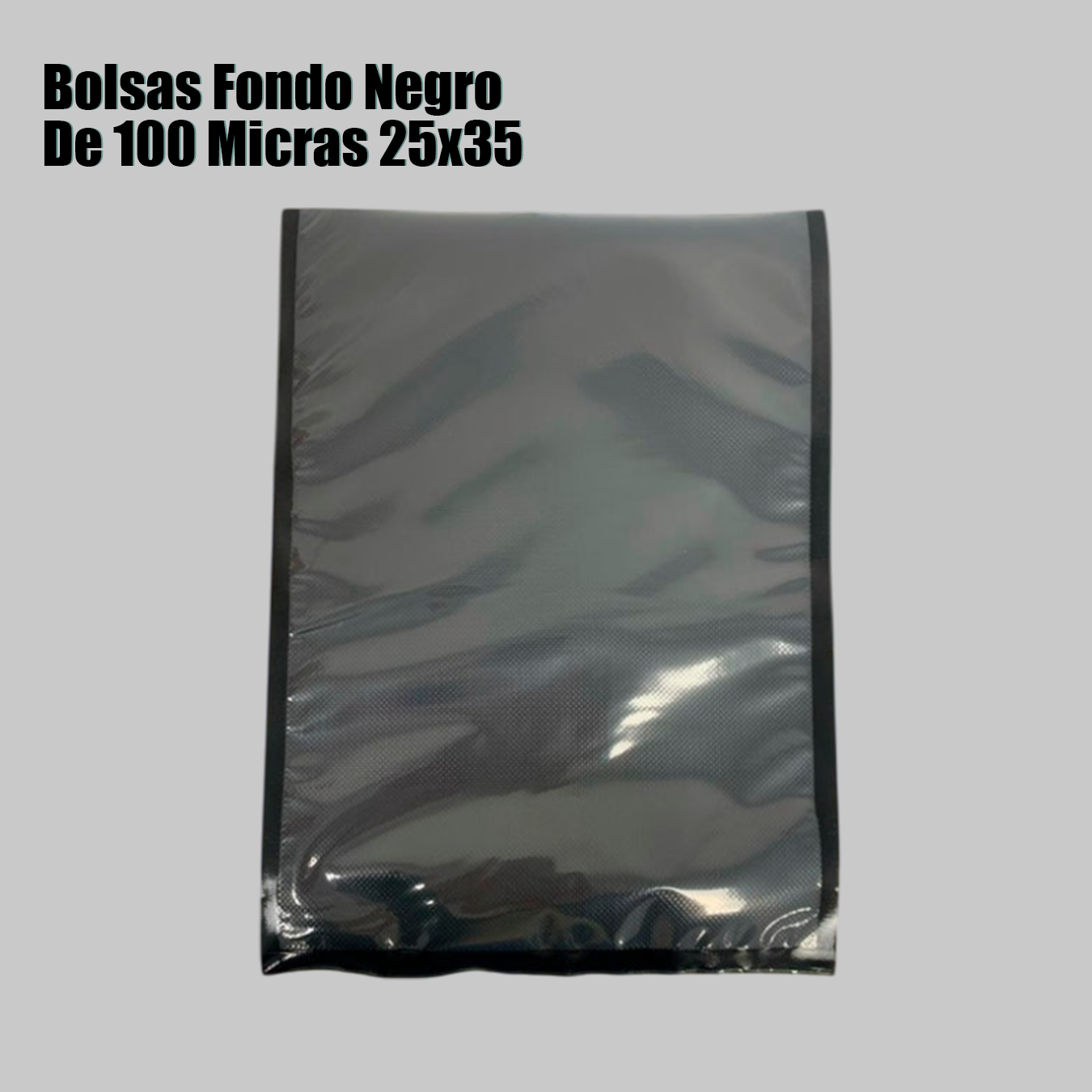 BOLSAS FONDO NEGRO DE 100 MICRAS
