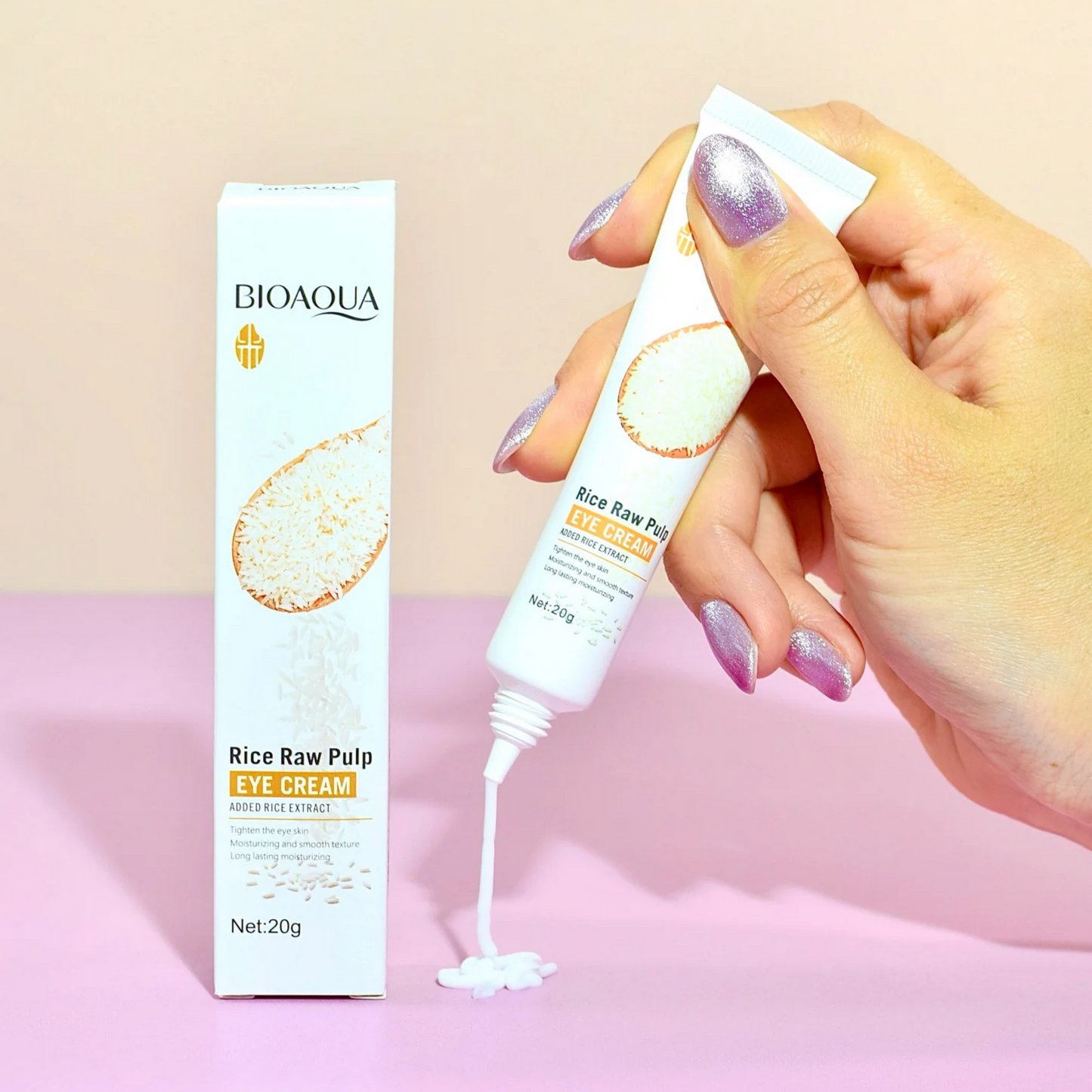 Crema Contorno de Ojos de Arroz Antiojeras BIOAQUA