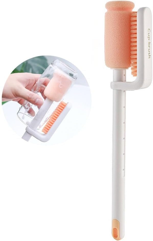 Cepillo De Lavaplatos Doble, Esponja De Limpieza Múltiple