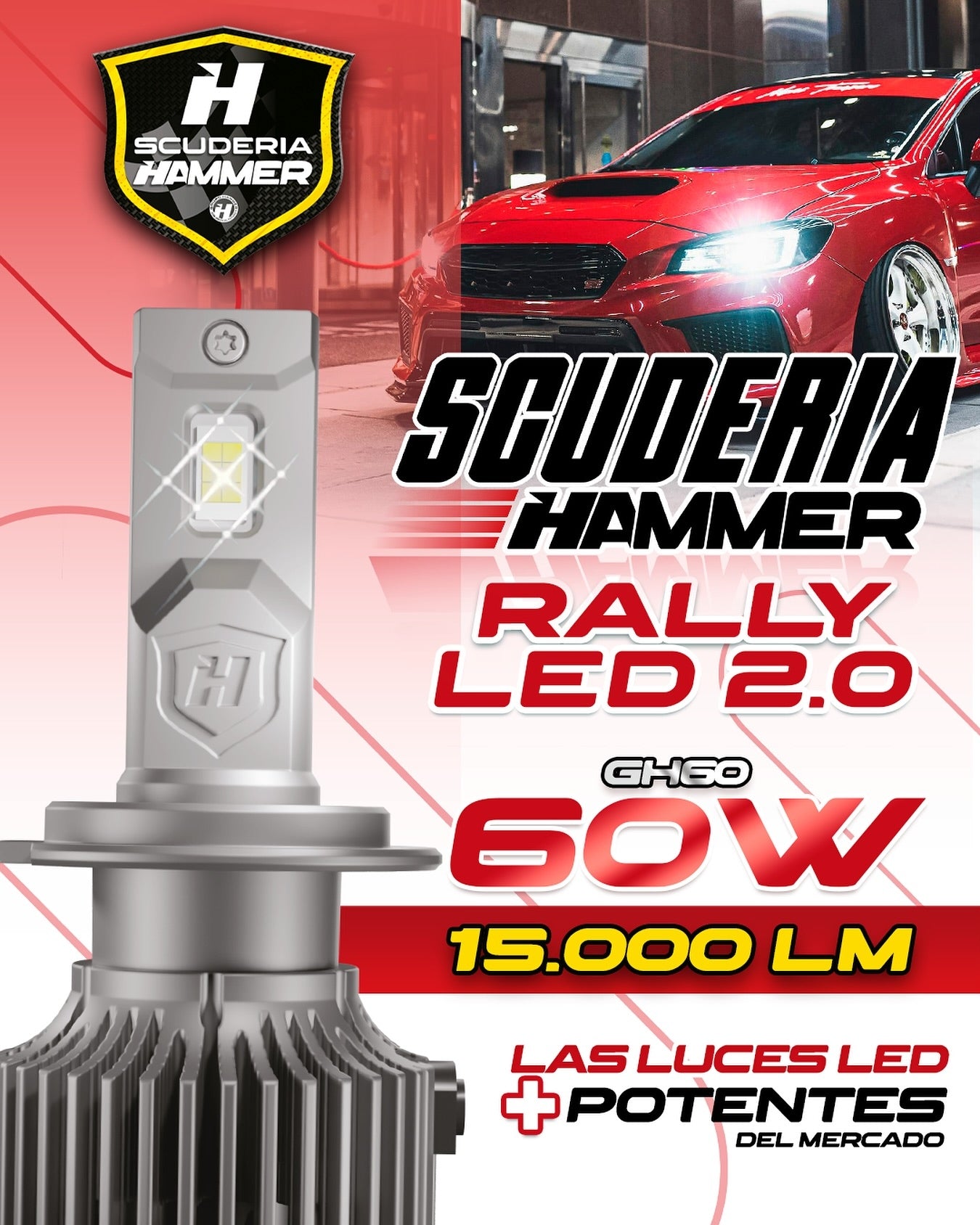 Luces Led De Rally Scuderia Hammer De 15.000 Lumens