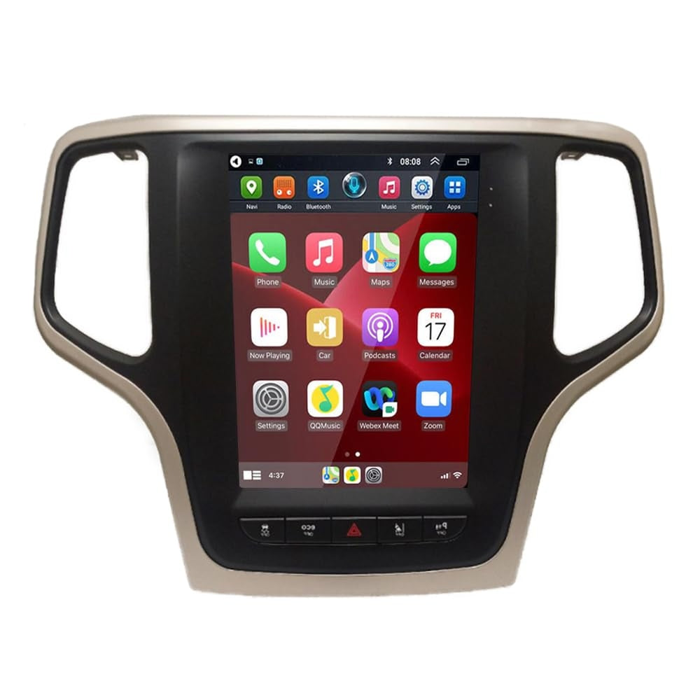 Reproductor Pantalla Tesla Grand Cherokee 2011 Tactil 4+64gb