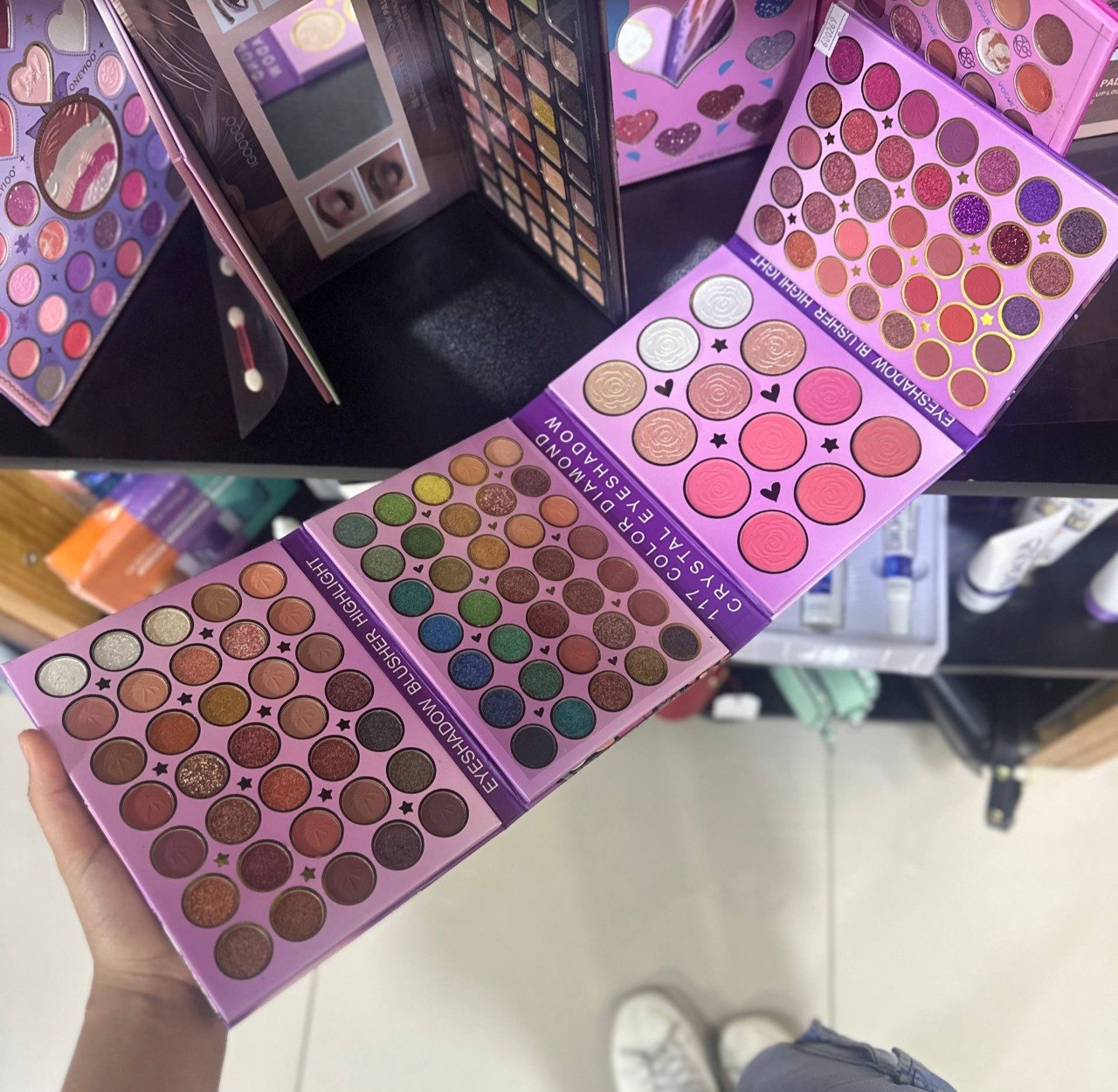 Paleta Sombras Libro belzgmee Morada 117 Ton