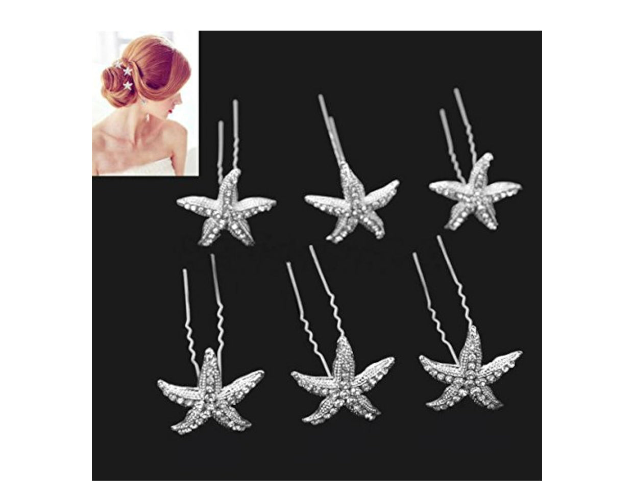 SET DE HORQUILLAS ESTRELLA DECORATIVAS