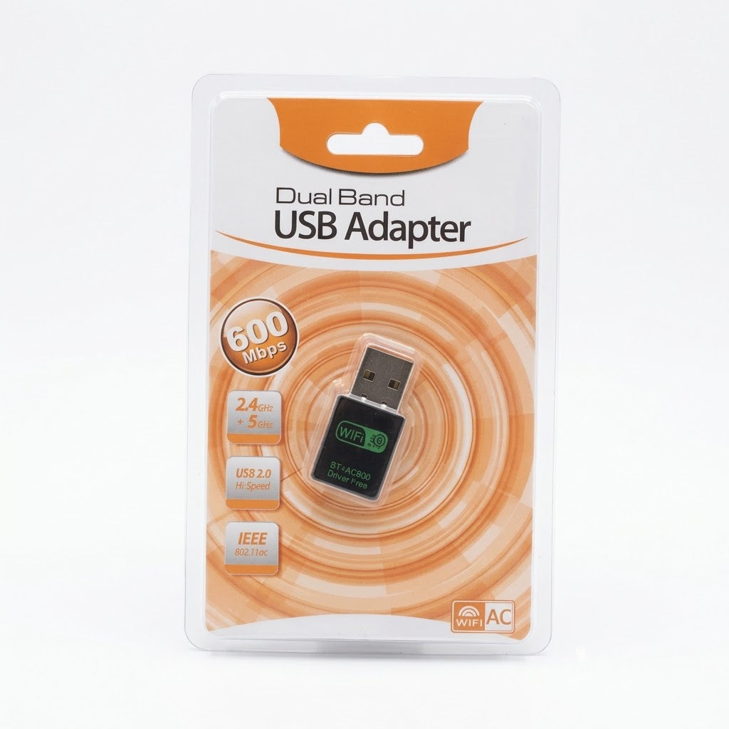 Receptor De Wi-fi Doble Banda 600 mbps Tipo Stick
