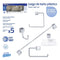 Accesorios De Baño Griven Cromado 5 Piezas Moderno Plástico