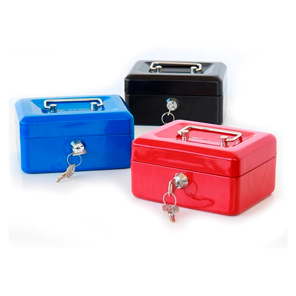 CAJA CHICA METALICA CON LLAVES DE 25X20CM SEGURIDAD