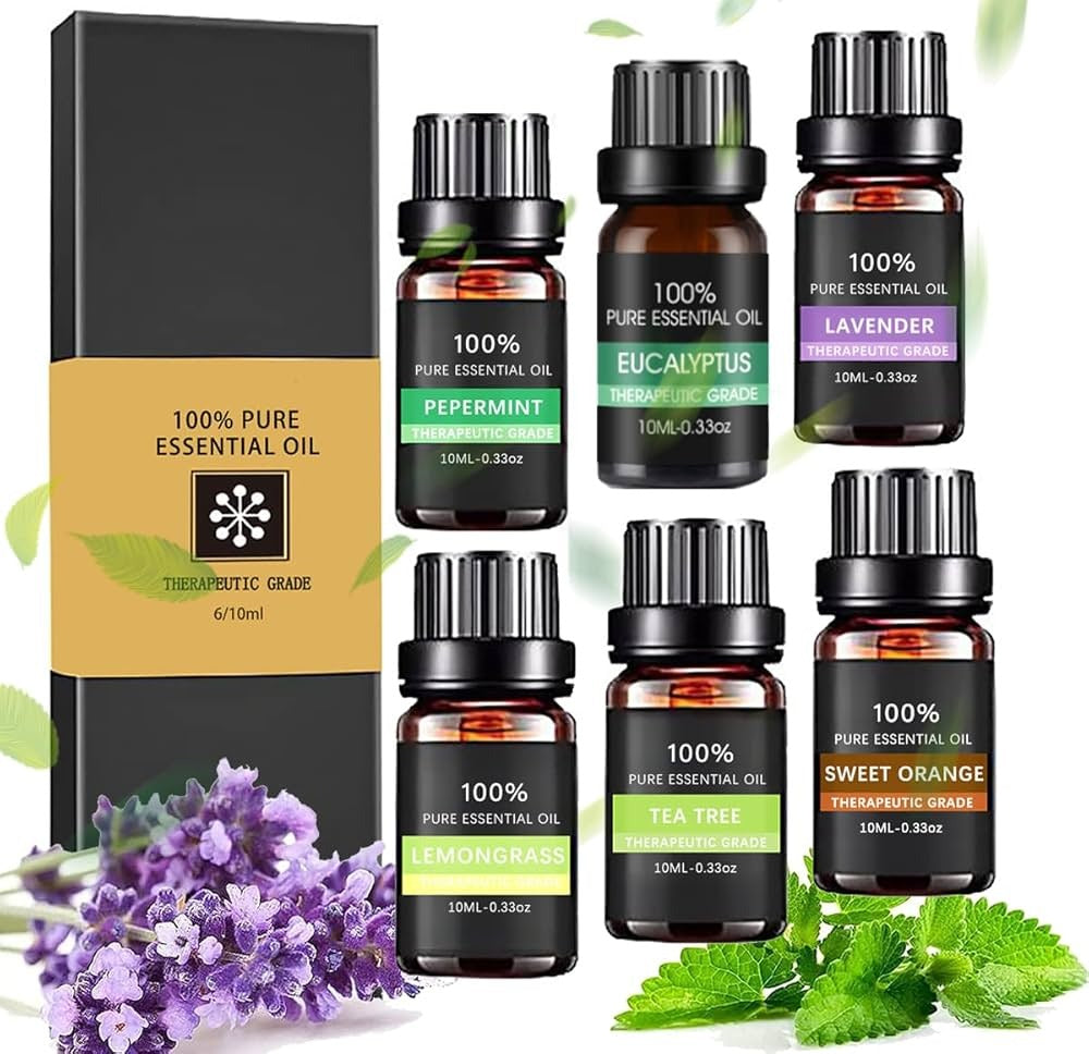Kit De Esencias Aromáticas De 10 Ml Aroma Terapias