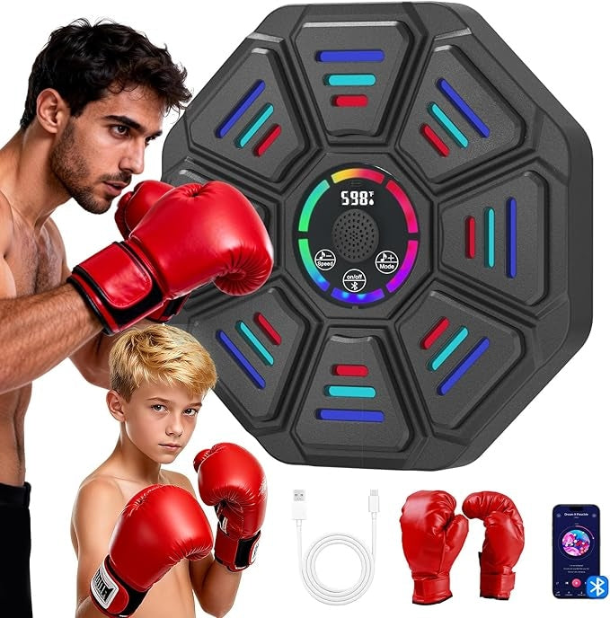 Maquina De Boxeo Inteligente Con Guantes Para Entrenamiento