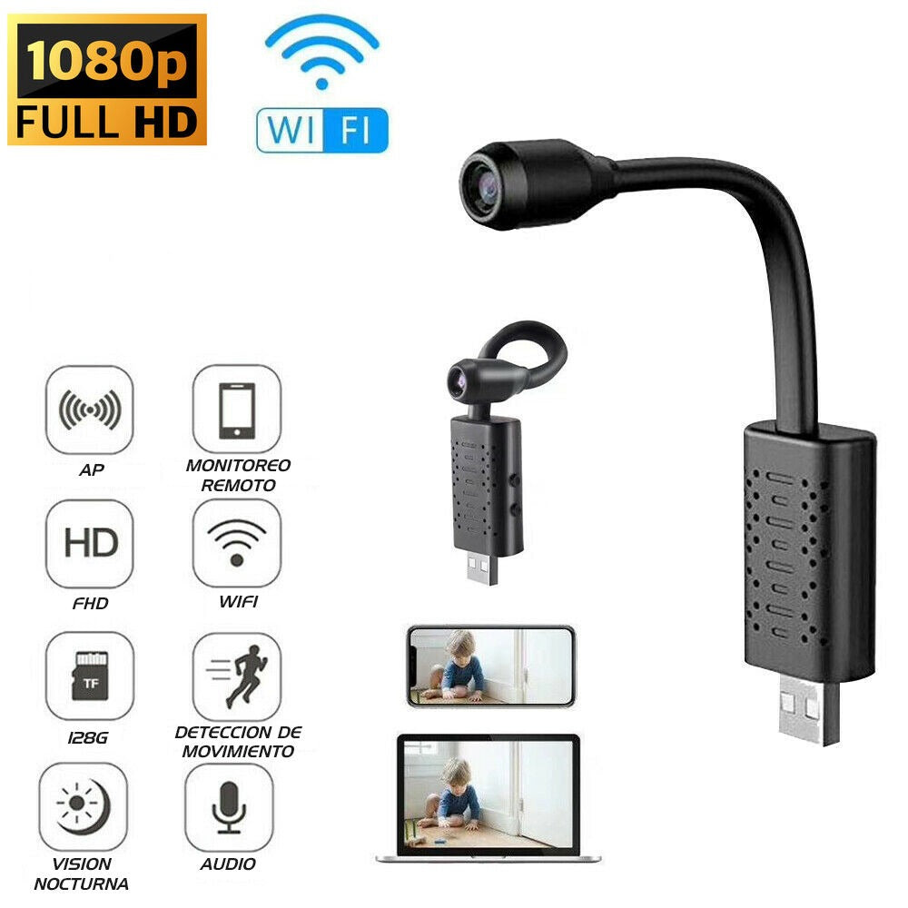 MINI CAMARA ESPÍA USB WIFI HD 1080