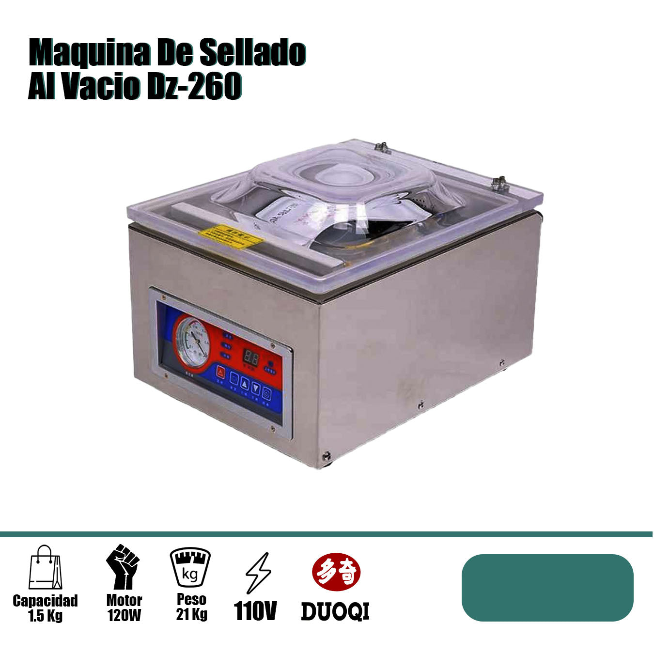 Maquina De Sellado Al Vacío Dz-260