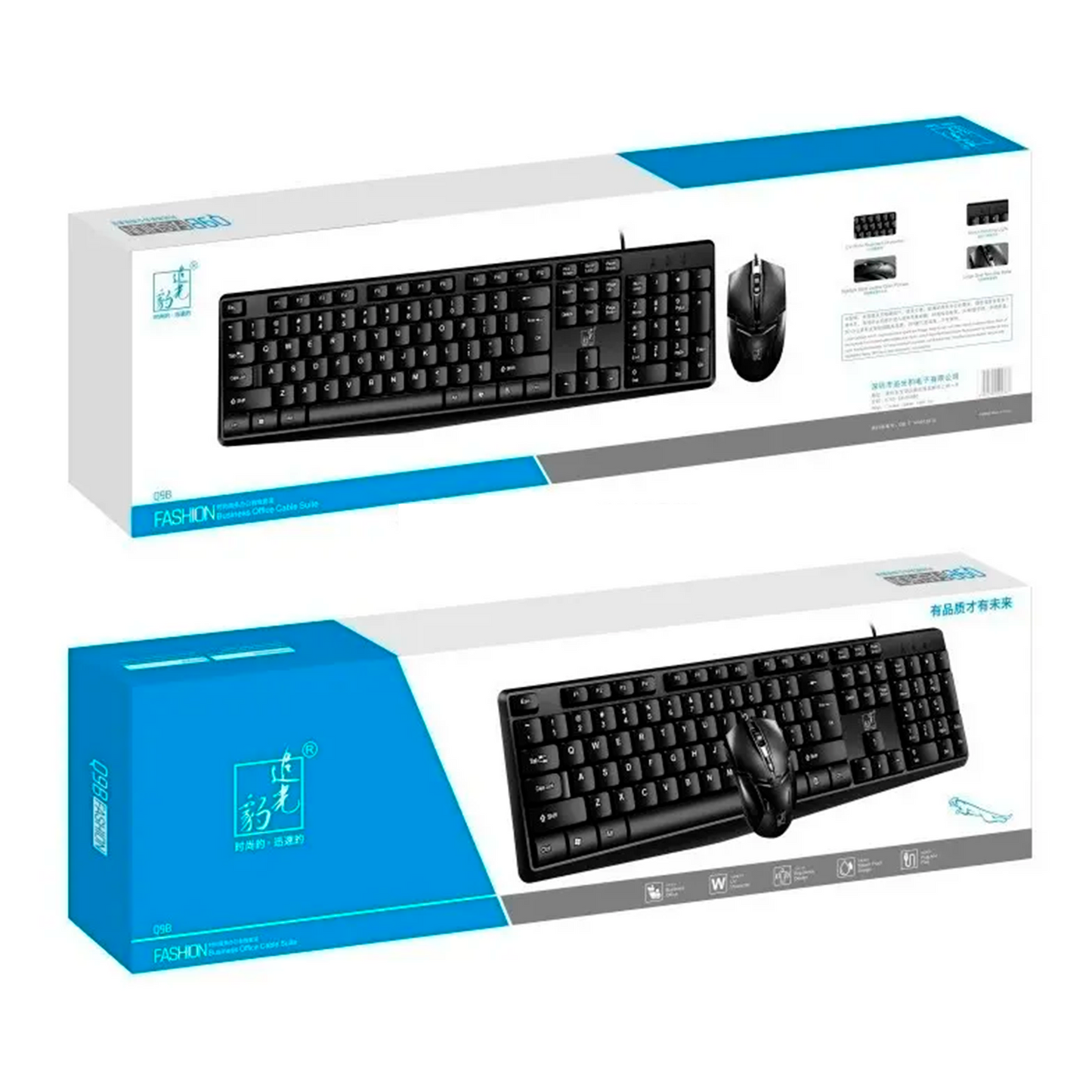 COMBO MOUSE + TECLADO ALAMBRICO PARA COMPUTADORA