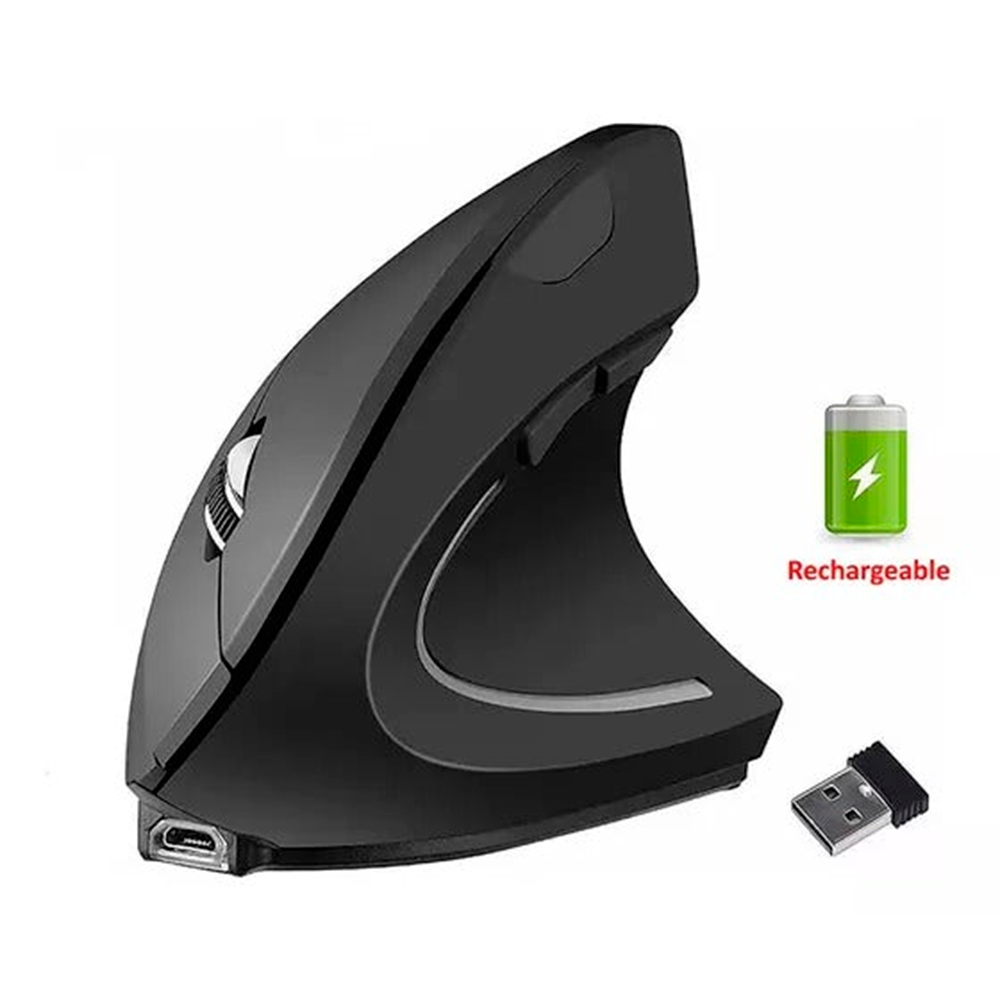 MOUSE VERTICAL ERGONOMICO INALAMBRICO USB