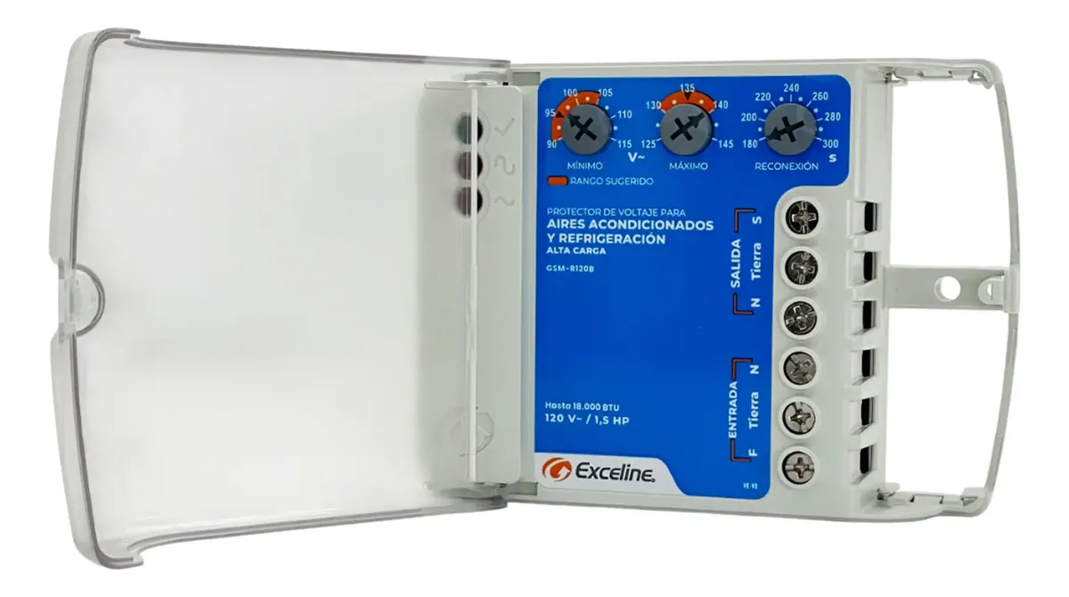 Protector De Voltaje 110voltios Alta Carga A/a Refrigeracion