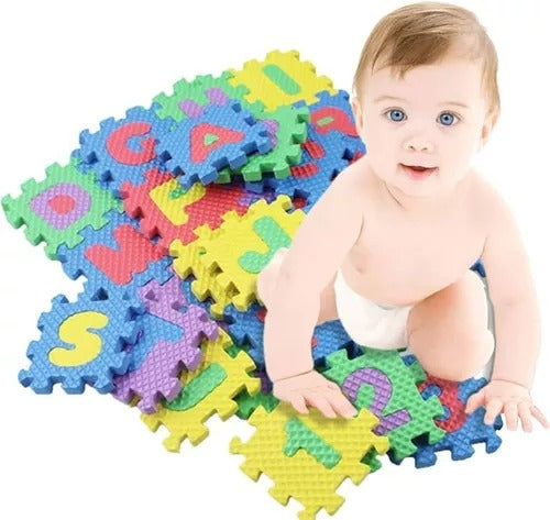 PISO BEBE ALFOMBRA FOAMI DE GOMA ROMPECABEZA
