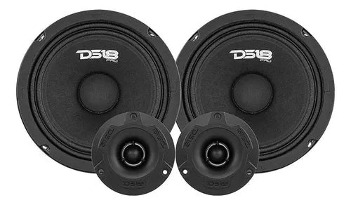 Combo Medios 8 Pulgadas Y Tweeter's Balas Ds18 Sonido Carros
