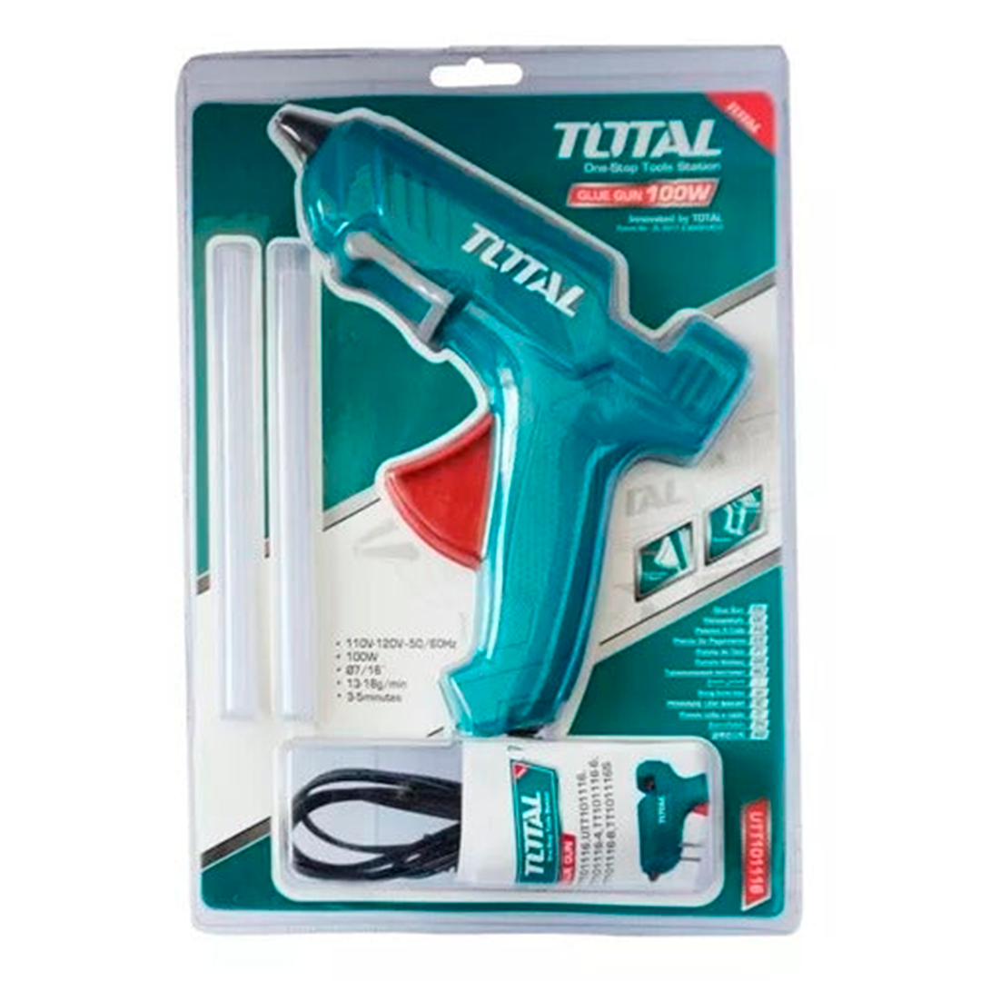 PISTOLA DE SILICONA 100W TOTAL TOOLS