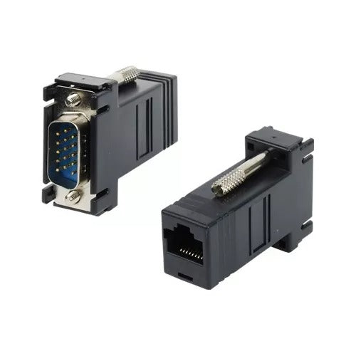 ADAPTADOR CONECTOR VGA MACHO A RJ45 HEMBRA
