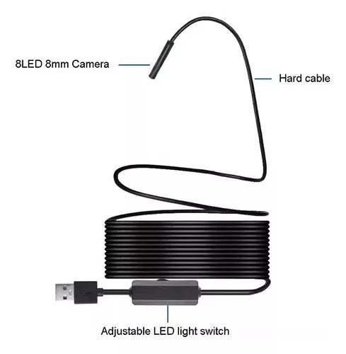 CAMARA ENDOSCOPIA WIFI ANDROID - IPHONE WATERPROOF