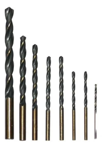 Juego De Mechas Para Metal 8 Piezas HSS Marca INGCO