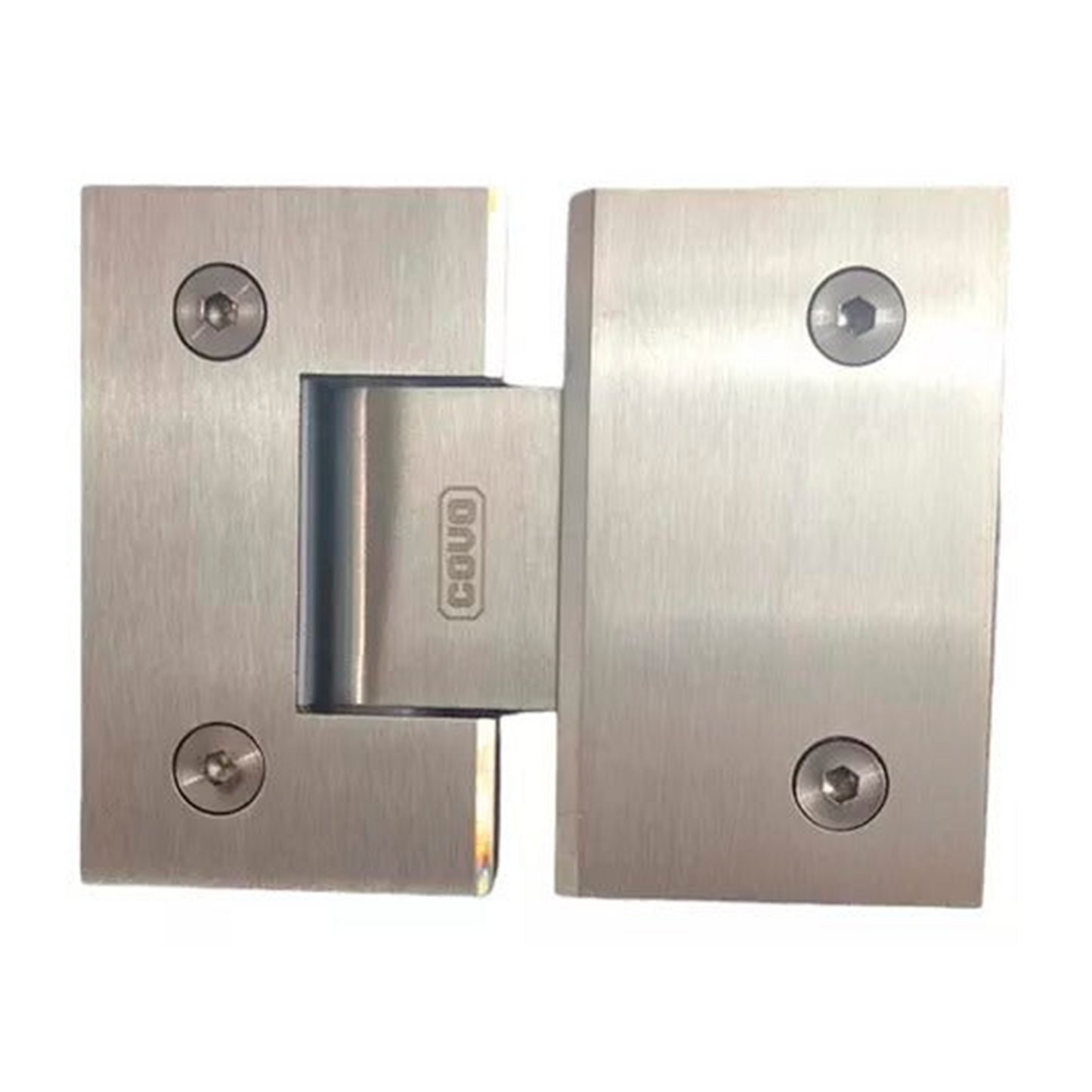 BISAGRAS PARA PUERTAS DE VIDRIO APERTURA 180° SATINADA