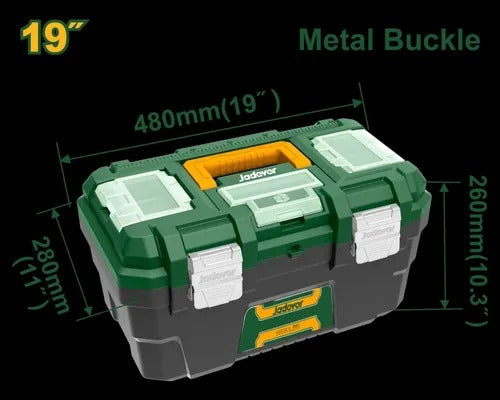 Caja De Herramientas Plástica De 19 Pulgadas Jadever