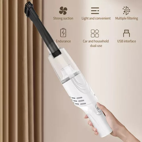 Aspiradora De Mano Inalámbrica Recargable De Carro Y Muebles