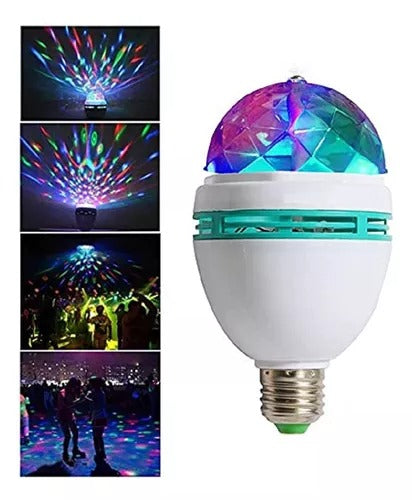 BOMBILLO LED DISCOTECA MULTICOLOR ROSCA 5W