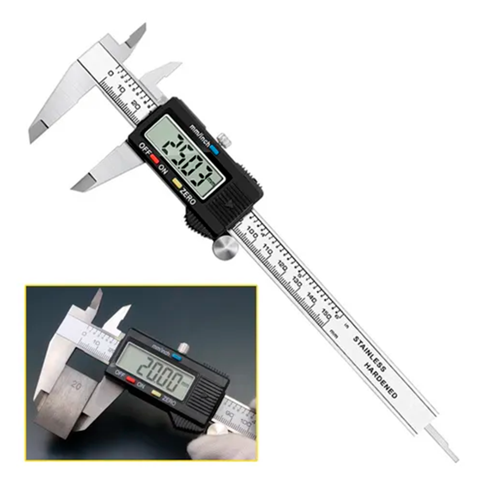 Vernier Digital Calibrador Metalico Con Estuche 150mm