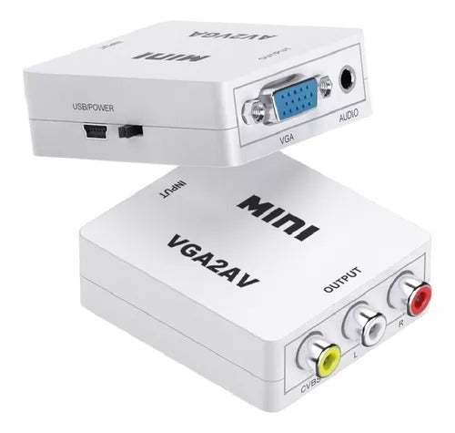 CONVERTIDOR ADAPTADOR DE SEÑALES VGA A RCA