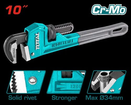 lave De Tubo De 10 Pulgadas Total Tools Resistente Calidad