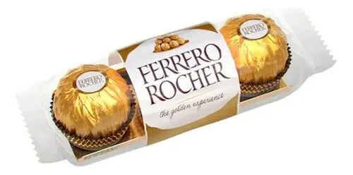 Chocolate Ferrero Rocher Avellana Tripack Deleite Dulces