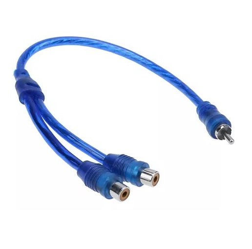 Cable Rca Tipo Y Conexión 2 Hembras 1 Macho Audio Sonido