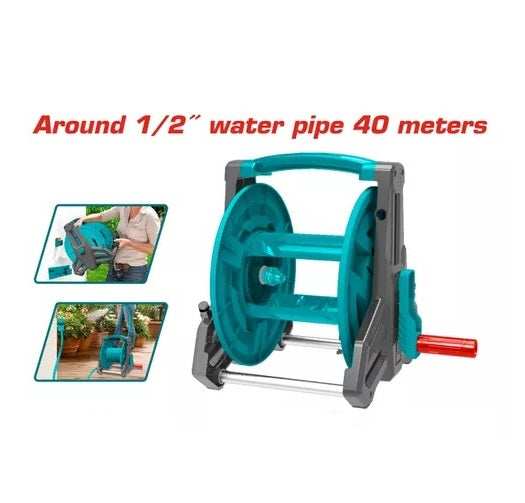 Carrete Para Manguera De Riego Agua Pcv De 1/2 40m Total