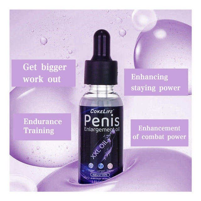 Gel Alargador Y Engrosador De Pene De 30 Ml Cokelife Xxl Oil