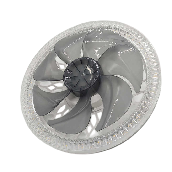 Ventilador De 7 Aspas De Techo Con Luz Led Y Control Remoto