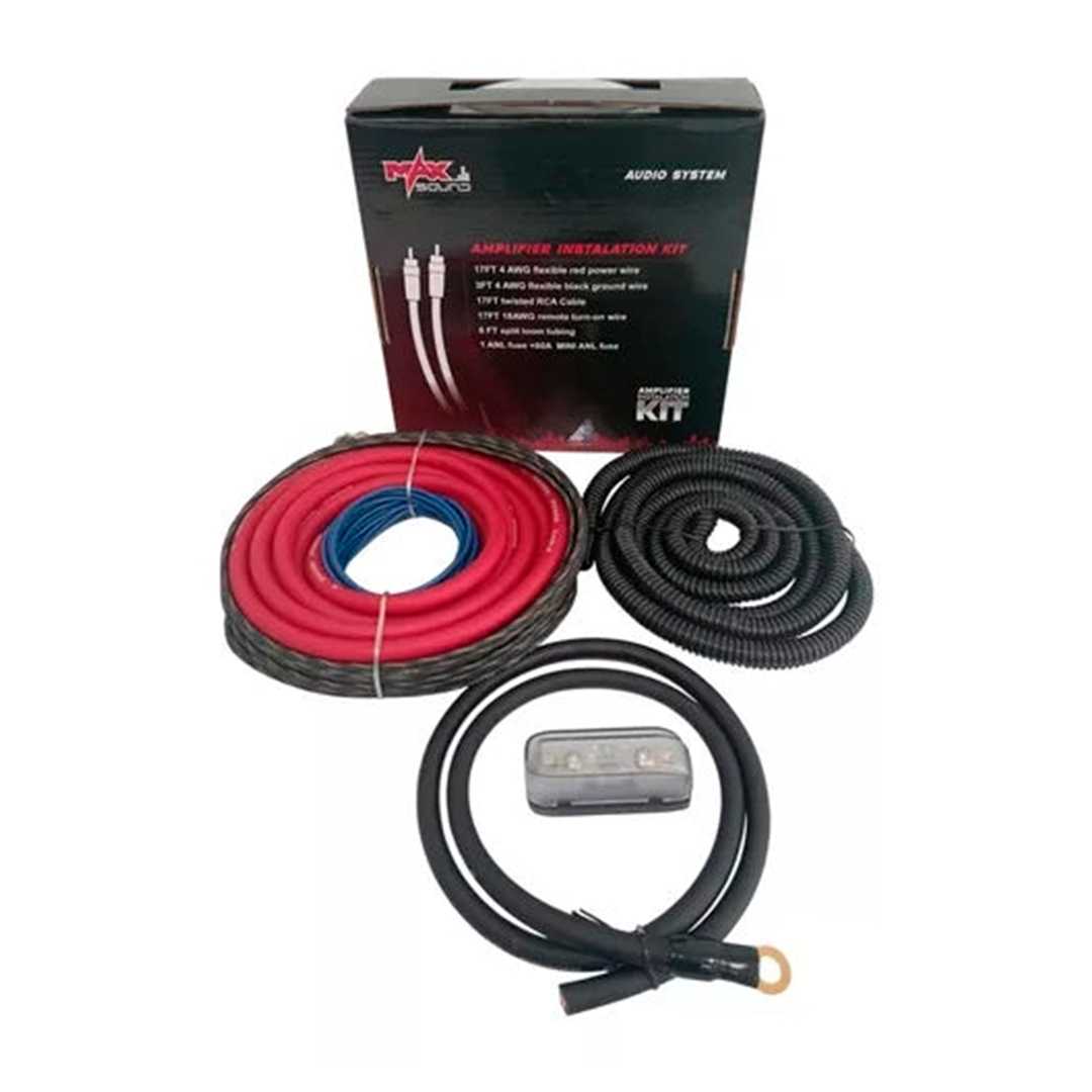 Kit De Instalación # 4 Amplificador Para Sonidos De Carros