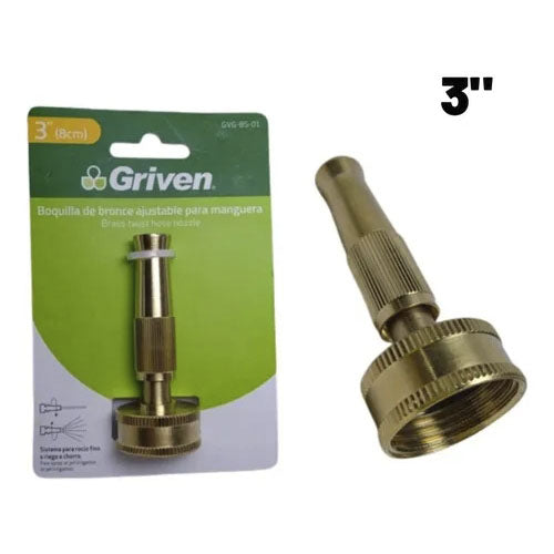 Pico Boquilla De Riego Para Manguera Bronce 3 Pulgada Griven