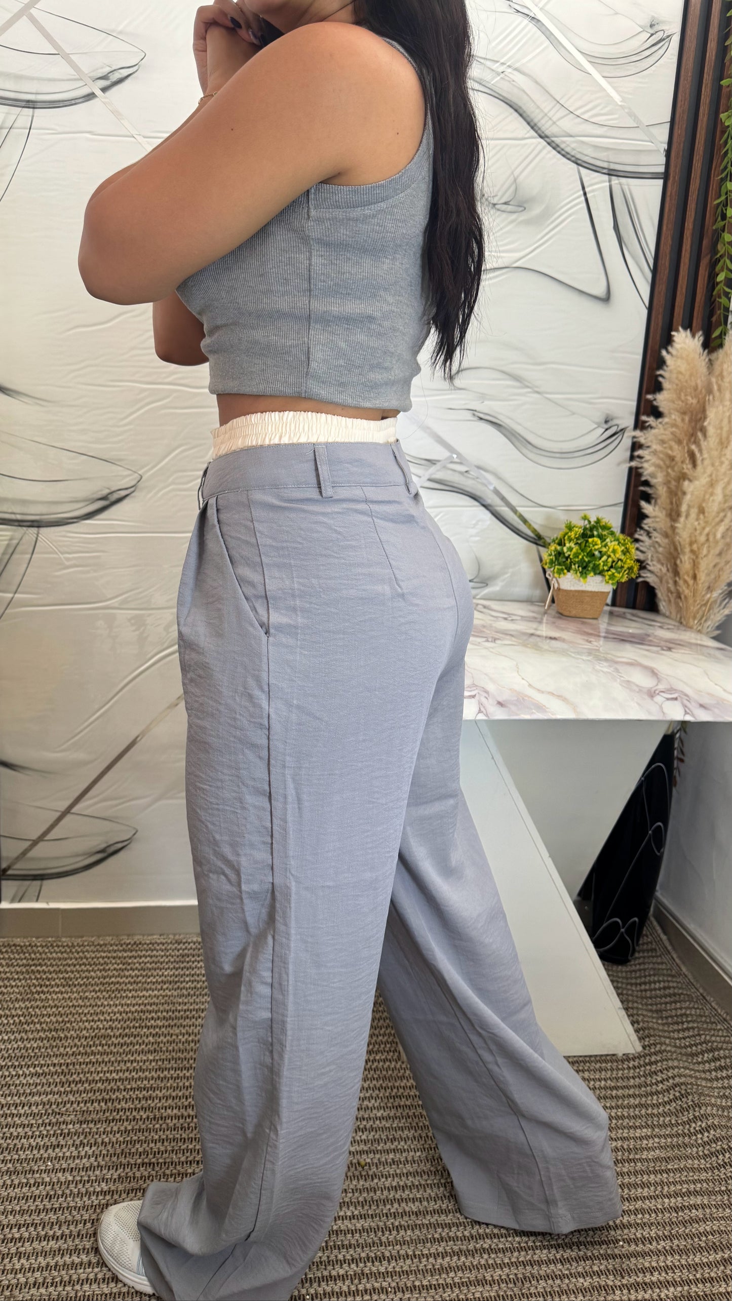 PANTALON DE DAMA GRIS