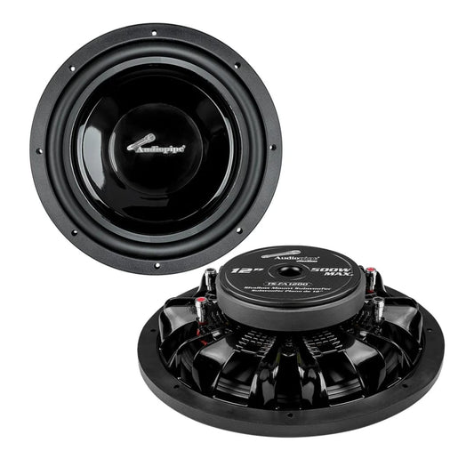 Bajo Plano 12 Pulgadas Y 500w Audiopipe Unidad Sonido Carro