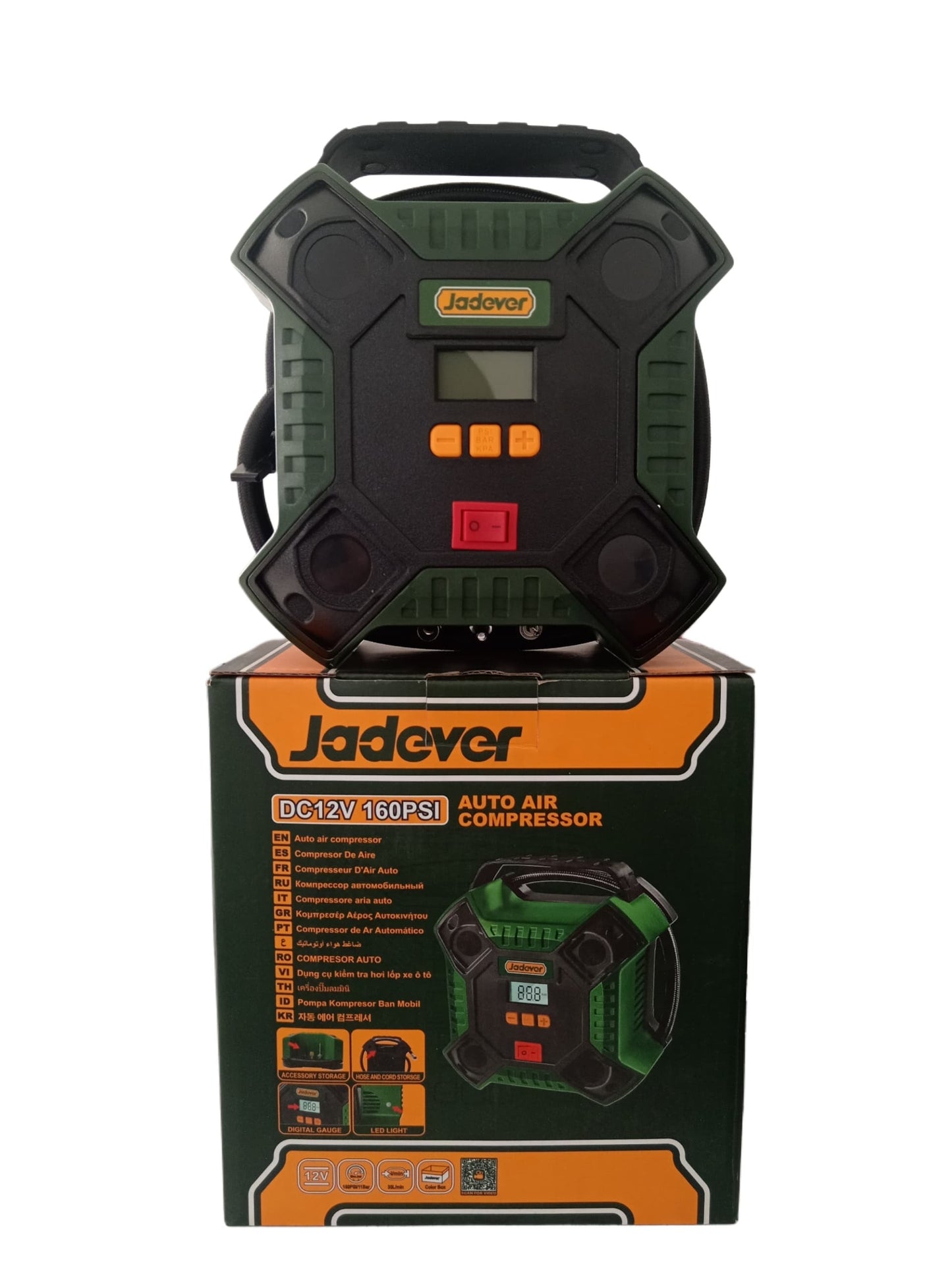 Compresor De Aire Automático De 160 Psi - 11 Bar 12v Jadever