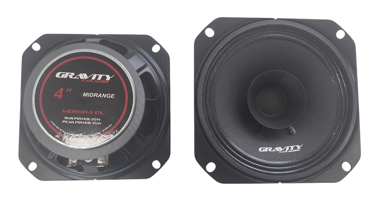 Medio Bajo Car Audio 4 25wrms/ 75 Peak 4ohms - Mdr104 El