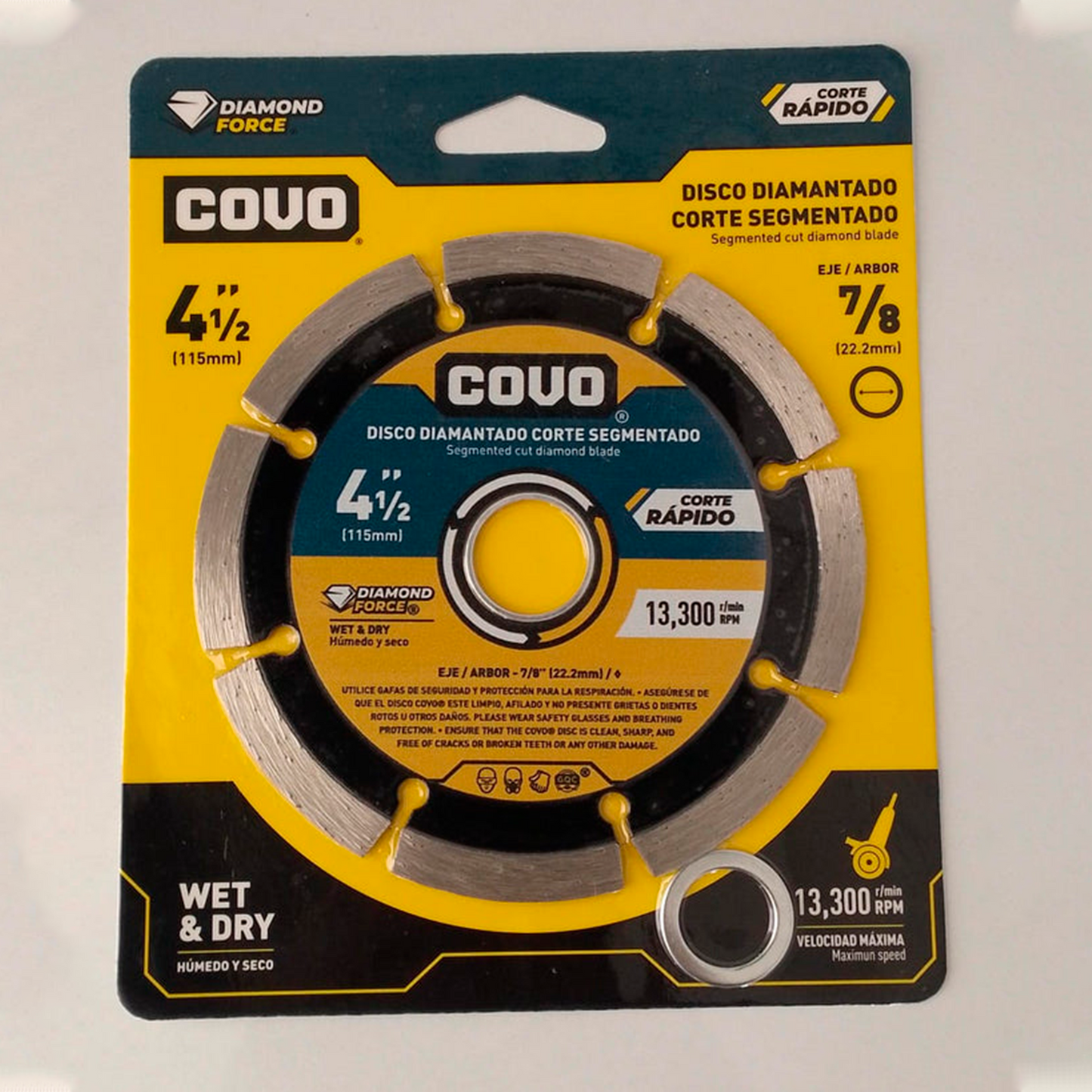 Disco Diamantado Para Corte De Concreto Segmentado 7 Pulgadas Covo