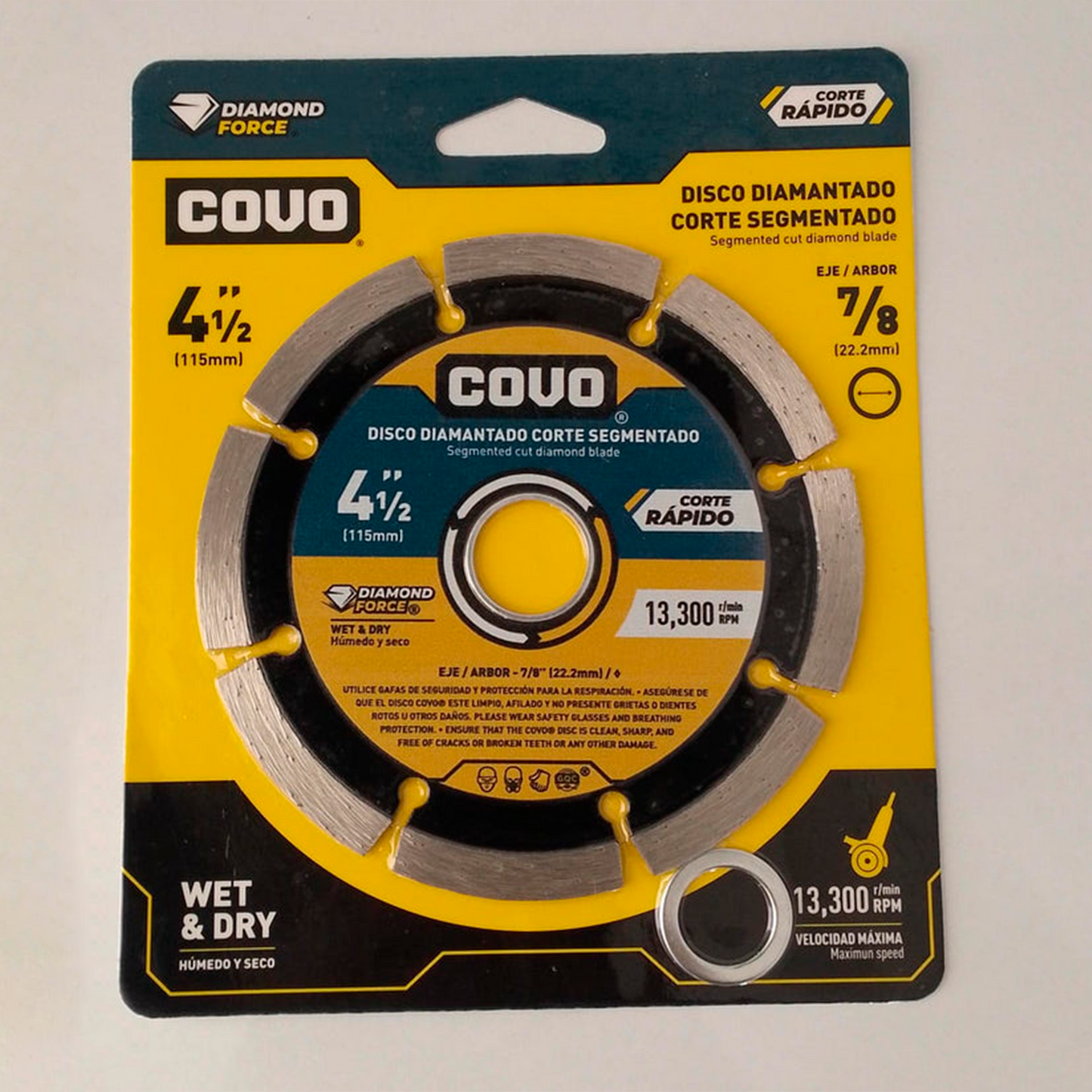 Disco Diamantado Para Corte De Concreto Segmentado 4 1/2 covo