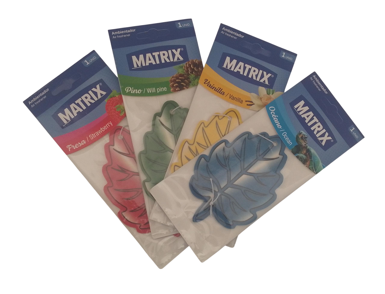 Ambientador Matrix Con Forma De Hojas Aromatizantes Carros