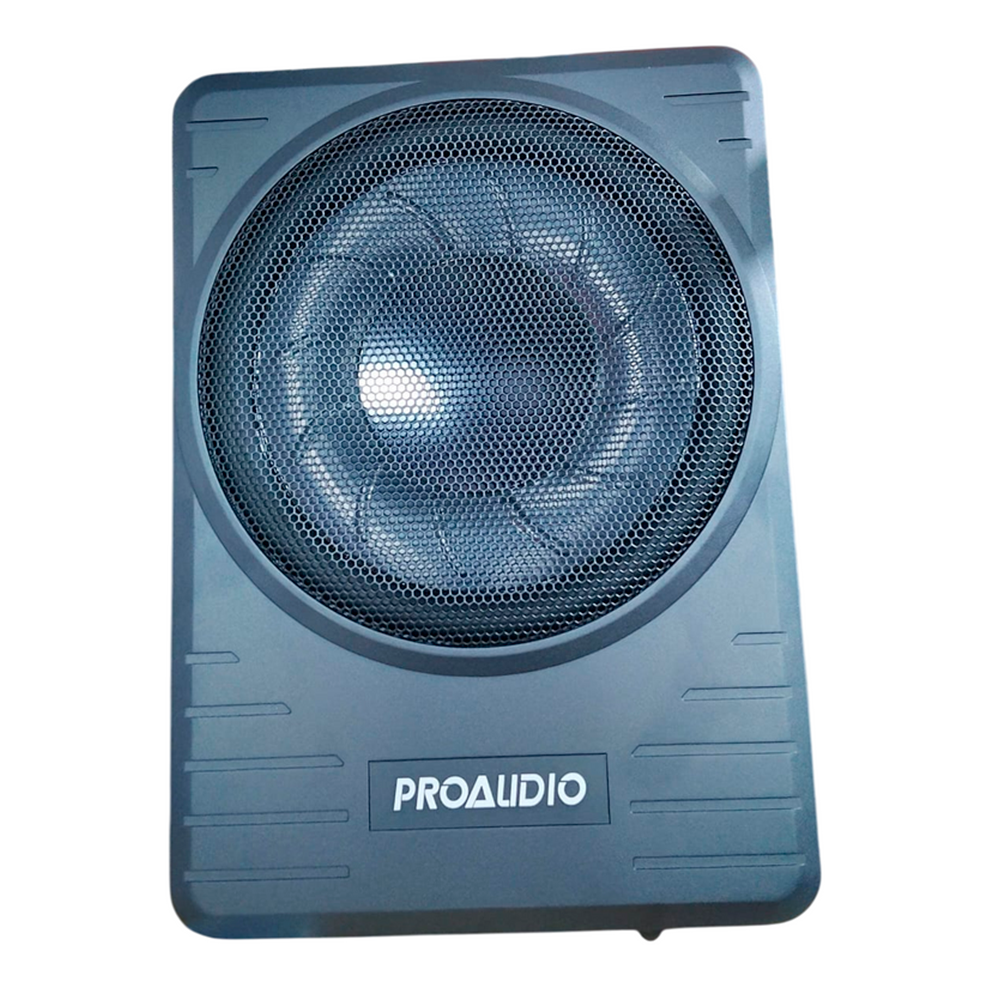 Bajo Amplificado 10 Inches 1200w Pro Audio Con Kit De Instalación