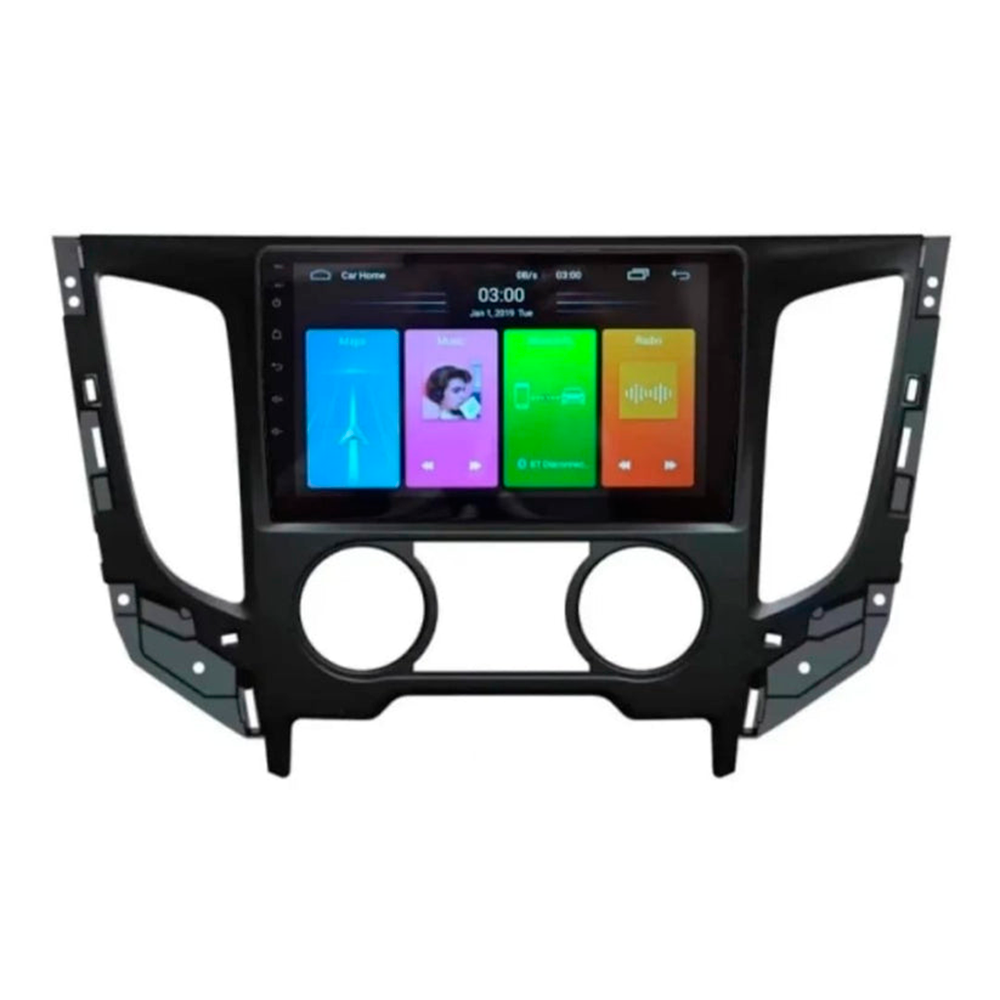 Reproductor Pantalla Android 9 Mitsubishi L200 Manual 4+64gb